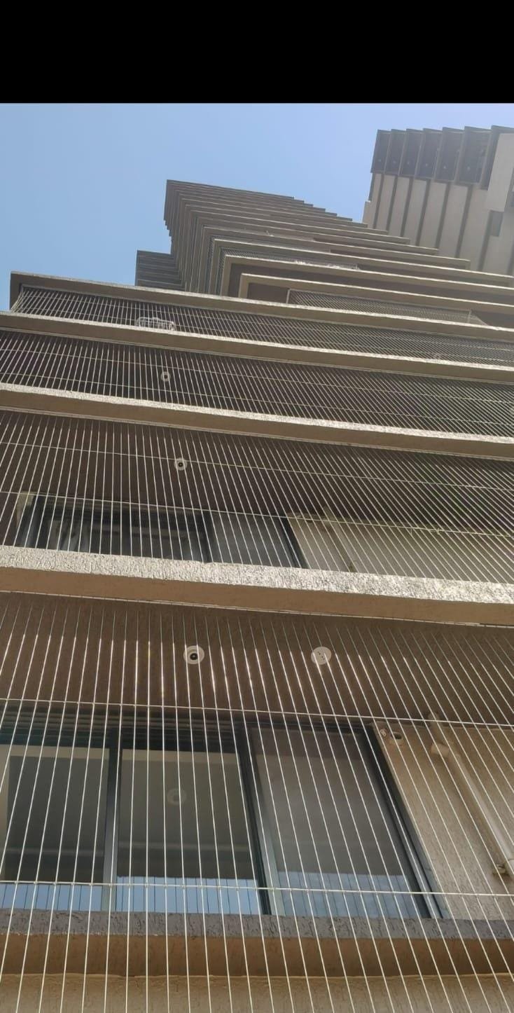 Modern residential balcony design for invisible grills