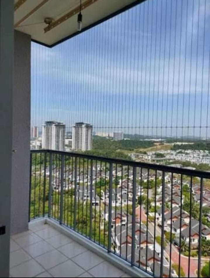 Modern home window area for invisible grill installation